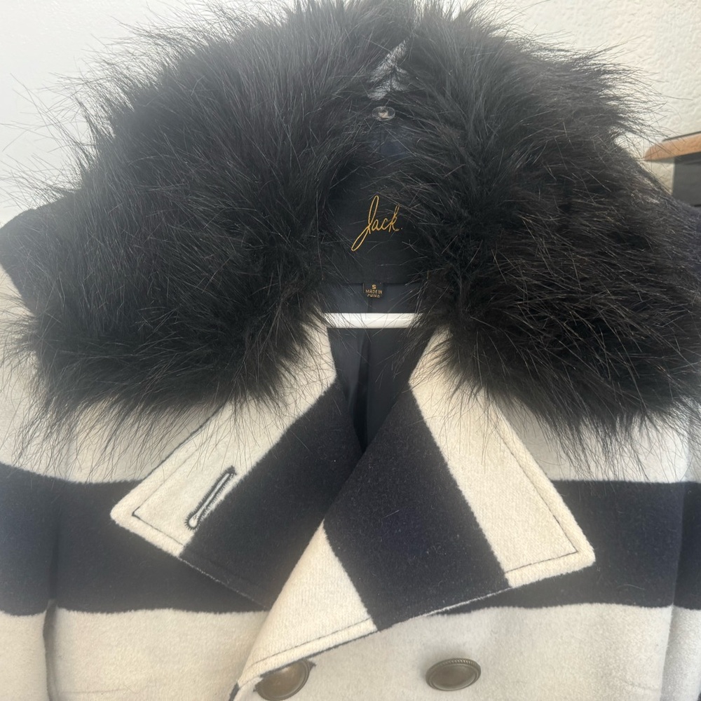 Striped peacoat jacket - Picture 2 of 3